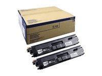 Brother TN900BK - 2-pack - svart - original - tonerkassett - för Brother HL-L9200CDWT, HL-L9300CDWT, HL-L9300CDWTT, MFC-L9550CDW, MFC-L9550CDWT TN900BKTWIN
