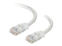 C2G Cat5e Booted Unshielded &#40;UTP&#41; Network Patch Cable - Patch-kabel - RJ-45 &#40;hane&#41; till RJ-45 &#40;hane&#41; - 3 m - UTP - CAT 5e - formpressad, hakfri, tvinnad - vit 83264