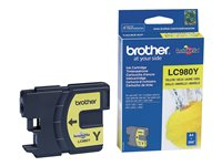 Brother LC980Y - Gul - original - bläckpatron - för Brother DCP-145, 163, 167, 193, 195, 197, 365, 373, 375, 377, MFC-250, 255, 290, 295, 297 LC980Y