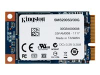 Kingston SSDNow mS200 - SSD - 30 GB - inbyggd - mSATA - SATA 6Gb/s SMS200S3/30G