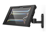 Compulocks iPad Pro M4 11" (2024), Apex Enclosure Swing Wall Mount - Monteringssats (ställ, hölje, väggfäste) - för surfplatta - låsbar - metallram - svart - skärmstorlek: 11" - väggmonterbar - för Apple 11-inch iPad Pro (M4) 827B11PAPX4B