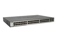 D-Link DES 3052 - Switch - Administrerad - 48 x 10/100 + 2 x kombinations-Gigabit SFP + 2 x 10/100/1000 - skrivbordsmodell DES-3052