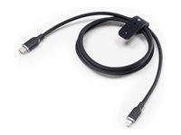 mophie charge stream - Lightning-kabel - 24 pin USB-C hane till Lightning hane - 2 m - vit - stöd för strömleverans på upp till 30 W 409912834