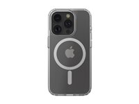 Belkin SheerForce - Baksidesskydd för mobiltelefon - magnetisk - MagSafe-kompatibilitet - klar - tunn, lätt - för Apple iPhone 15 Pro MSA021BTCL