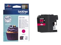 Brother LC123M - Lång livslängd - magenta - original - bläckpatron - för Brother DCP-J100, J105, J132, J152, J552, J752, MFC-J245, J470, J650, J6520, J6720, J6920 LC123M