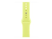 Apple - Band för smart klocka - 46mm - M/L (passar handleder på 160 - 210 mm) - neongul - för Watch Hermès Series 9, SE 3, Series 10, Series 11, Series 8, Series 9, Ultra 2, Ultra 3 MFGW4ZM/A