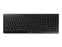 CHERRY STREAM KEYBOARD WIRELESS - Tangentbord - trådlös - 2.4 GHz - hela norden - tangentbrytare: CHERRY SX - svart JK-8550PN-2