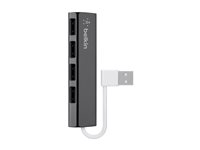 Belkin Ultra-Slim Travel - Hubb - 4 x USB 2.0 - skrivbordsmodell F4U042BT