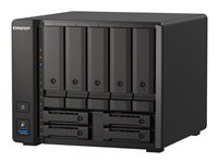 QNAP TS-H973AX-32G - NAS-server - 9 fack - SATA 6Gb/s - RAID 0, 1, 5, 6, 10, 50, JBOD, 60, RAID TP - RAM 32 GB - 2.5 Gigabit Ethernet / 10 Gigabit Ethernet - iSCSI support TS-H973AX-32G