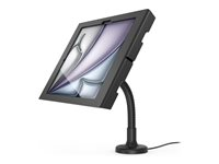 Compulocks iPad Air M2 & M3 13", Apex Enclosure Flex Arm Mount - Black - Monteringssats (hölje, ställ) - synliga kameror och sensorer fram/bak - för surfplatta - låsbar - metall - svart - skärmstorlek: 13" - bänkskiva - för Apple 13-inch iPad Air (M2, M3) 159B13APXB