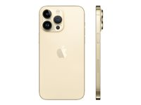 Apple iPhone 14 Pro Max - 5G smartphone - dual-SIM / Internminne 128 GB - OLED-skärm - 6.7" - 2796 x 1290 pixels (120 Hz) - 3 st. bakre kameror 48 MP, 12 MP, 12 MP - front camera 12 MP - guld MQ9R3QN/A