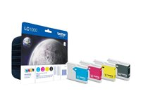 Brother LC1000 Value Pack - 4-pack - svart, gul, cyan, magenta - original - bläckpatron - för Brother DCP-330, 350, 353, 560, 750, 770, MFC-3360, 465, 5460, 5860, 660, 680, 845, 885 LC1000VALBPDR