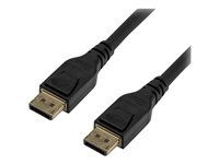 StarTech.com 5 m DisplayPort 1.4-kabel - VESA-certifierad - DisplayPort-kabel - DisplayPort (hane) spärrad till DisplayPort (hane) spärrad - DisplayPort 1.4 - 5 m - stöd för 8K - svart - för P/N: CDP2DPHD, TB32DP14 DP14MM5M