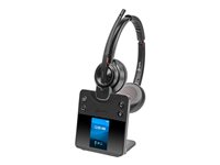 Poly Savi 8420 Office - Savi 8400 series - headset - på örat - DECT / Bluetooth - trådlös - aktiv brusradering - svart - Certifierad för Microsoft-teams 8L5B3AA