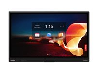 Lenovo ThinkVision T65 - 65" Diagonal klass LED-bakgrundsbelyst LCD-skärm - interaktiv - med touchscreen (multi touch) / 8-microphone array / detachable 4K camera - Android - 4K UHD (2160p) 3840 x 2160 - HDR - Direct LED - korpsvart 62F2WA1CEK