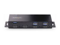 StarTech.com 7-Port Industrial USB Hub 10Gbps Hub, Metal, Mountable, TAA - Hubb - industriell - 7 x USB 3.2 Gen 2 - skrivbordsmodell, DIN-skenmonterbar, rackmonterbar - TAA-kompatibel HB31C5A2CME