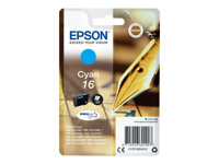Epson 16 - 3.1 ml - cyan - original - bläckpatron - för WorkForce WF-2010, 2510, 2520, 2530, 2540, 2630, 2650, 2660, 2750, 2760 C13T16224012