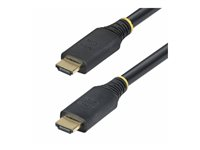 StarTech.com 15m &#40;49.2ft&#41; Active High Speed HDMI Cable, 4K60Hz - Hög hastighet - HDMI-kabel med Ethernet - HDMI hane till HDMI hane - 15 m - skärmad - svart - aktiv, 2K144Hz stöd, 4K60Hz UHD-stöd, HDR10-stöd HDMI2-CABLE-4K60-15M