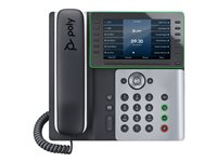 Poly Edge E500 - VoIP-telefon med nummerpresentation/samtal väntar - 3-riktad samtalsförmåg - SIP, SDP - 48 linjer - midnattsblå, vit 82M94AA