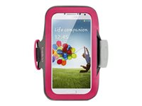 Belkin Slim Fit Armband - Armband för mobiltelefon - neopren - Fuchsia - för Samsung Galaxy S4 F8M558BTC01