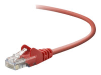 Belkin - Patch-kabel - RJ-45 (hane) till RJ-45 (hane) - 15 m - CAT 5e - formpressad, hakfri - röd - för Omniview SMB 1x16, SMB 1x8; OmniView SMB CAT5 KVM Switch A3L791B15M-REDS