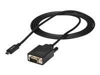 StarTech.com 2 m USB-C till VGA-kabel - 1920 x 1200 - Svart - Video/USB-kabel - USB-C (hane) till HD-15 (VGA) (hane) - 2 m - 1920 x 1200 (WUXGA) stöd - svart - för P/N: TB4CDOCK CDP2VGAMM2MB