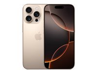 Apple iPhone 16 Pro - 5G smartphone - dual-SIM / Internminne 128 GB - OLED-skärm - 6.3" - 2622 x 1206 pixlar (120 Hz) - 3 st. bakre kameror 48 MP, 48 MP, 12 MP - front camera 12 MP - öken-titanium MYNF3QN/A