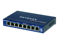 NETGEAR GS108 - Switch - 8 x 10/100/1000 - skrivbordsmodell GS108GE