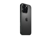 Apple iPhone 16 Pro - 5G smartphone - dual-SIM / Internminne 128 GB - OLED-skärm - 6.3" - 2622 x 1206 pixlar (120 Hz) - 3 st. bakre kameror 48 MP, 48 MP, 12 MP - front camera 12 MP - svart titan MYND3QN/A