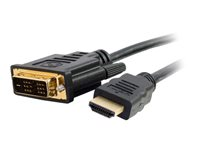 C2G 5m HDMI to DVI Adapter Cable - DVI-D Digital Video Cable - Adapterkabel - enkel länk - DVI-D hane till HDMI hane - 5 m - dubbelt skärmad - svart 82033