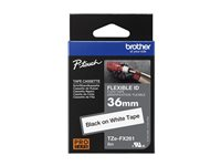 Brother TZe-FX261 - Självhäftande - svart på vitt - Rulle (3,6 cm x 3 m) 1 kassett(er) flexibel ID-tejp - för Brother PT-P950; P-Touch PT-3600, 9200, 9500, 9600, 9700, 9800, D800, P900, P950 TZEFX261