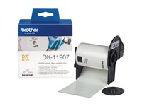 Brother DK-11207 - Svart på vitt - 100 CD/DVD-etiketter - för Brother QL-1050, 1060, 1110, 500, 550, 560, 570, 580, 600, 650, 700, 710, 720, 820 DK11207