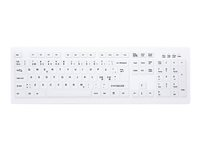 Active Key MedicalKey AK-C8100 - Tangentbord - trådlös - 2.4 GHz - Nordisk - vit AK-C8100F-FUS-W/NOR