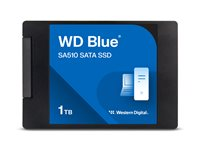 WD Blue SA510 WDS100T3B0A-00AXR0 - SSD - 1 TB - inbyggd - 2.5" - SATA 6Gb/s WDS100T3B0A-00AXR0