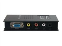 C2G TruLink TV to PC Converter - Videokonverterare - VGA, kompositvideo, S-video - VGA - svart 89026