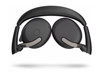 Jabra Evolve2 65 Flex UC Stereo - Headset - på örat - Bluetooth - trådlös - aktiv brusradering - USB-C - svart - Optimerad för UC 26699-989-899