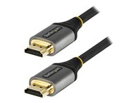 StarTech.com 12ft (4m) HDMI 2.1 Cable, Certified Ultra High Speed HDMI Cable 48Gbps, 8K 60Hz/4K 120Hz HDR10+ eARC, Ultra HD 8K HDMI Cable/Cord w/TPE Jacket, For UHD Monitor/TV/Display - Dolby Vision/Atmos, DTS-HD (HDMM21V4M) - Ultra High Speed - HDMI-kabel med Ethernet - HDMI hane till HDMI hane - 4 m - skärmad - grå, svart - passiv, 4K120Hz stöd, 8K60 Hz (7680 x 4320) stöd - för P/N: 4PORT-8K-HDMI-SWITCH HDMM21V4M