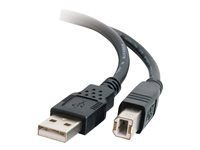 C2G 3m USB 2.0 A/B Cable - USB-kabel - USB (hane) till USB typ B (hane) - USB 2.0 - 3 m - svart 81567
