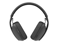 Logitech Zone Vibe Wireless - Headset - fullstorlek - Bluetooth - trådlös - ljudisolerande - grafit - Certifierad för Microsoft-teams 981-001441