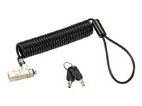 Kensington Slim NanoSaver 2.0 Portable Keyed Laptop Lock - Lås för säkerhetskabel - huvudnyckel - 1.8 m K65026M