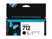 HP 712 - 38 ml - svart - original - DesignJet - bläckpatron - för DesignJet Studio, T210, T230, T250, T630, T650 3ED70A