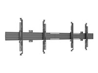Multibrackets M Pro MBW2U - Fäste - mikrojustering - för 2 LCD-bildskärmar - plast, aluminium, stål - svart - skärmstorlek: 32&#34;-65&#34; - väggmonterbar 7350105210631