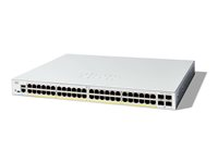 Cisco Catalyst 1300-48FP-4X - Switch - L3 - Administrerad - 48 x 10/100/1000 (PoE+) + 4 x 10 Gigabit SFP+ - rackmonterbar - PoE+ (740 W) C1300-48FP-4X