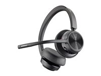 HP Poly Voyager 4320 - Voyager 4300 UC series - headset - på örat - Bluetooth - trådlös, kabelansluten - USB-A - svart - Certifierad för Microsoft-teams, Zoomcertifierad 76U49AA