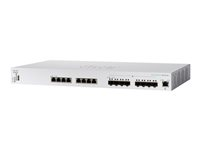 Cisco Business 350 Series CBS350-16XTS - Switch - L3 - Administrerad - 8 x 10GBase-T + 8 x 10 Gigabit SFP+ - rackmonterbar CBS350-16XTS-EU