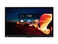 Lenovo ThinkVision T75 - 75" Diagonal klass LED-bakgrundsbelyst LCD-skärm - interaktiv - med touchscreen (multi touch) / 8-microphone array / detachable 4K camera - Android - 4K UHD (2160p) 3840 x 2160 - HDR - Direct LED - korpsvart 62F4WA1CEK