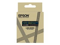 Epson LabelWorks LK-4HKK - Satin - guld på marinblå - Rulle (1,2 cm x 5 m) 1 kassett(er) bandtejp - för LabelWorks LW-1000, 300, 400, 600, 700, 900, K400, Z5000, Z5010, Z700, Z710, Z900 C53S654002