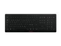 CHERRY STREAM PROTECT - Tangentbord - trådlös - 2.4 GHz - QWERTY - hela norden - tangentbrytare: CHERRY SX - svart JK-8552PN-2