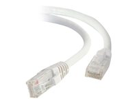 C2G Cat5e Booted Unshielded &#40;UTP&#41; Network Patch Cable - Patch-kabel - RJ-45 &#40;hane&#41; till RJ-45 &#40;hane&#41; - 30 cm - UTP - CAT 5e - formpressad, hakfri, tvinnad - vit 83259