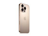 Apple iPhone 16 Pro - 5G smartphone - dual-SIM / Internminne 256 GB - OLED-skärm - 6.3" - 2622 x 1206 pixlar (120 Hz) - 3 st. bakre kameror 48 MP, 48 MP, 12 MP - front camera 12 MP - öken-titanium MYNK3QN/A